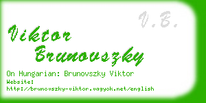 viktor brunovszky business card
